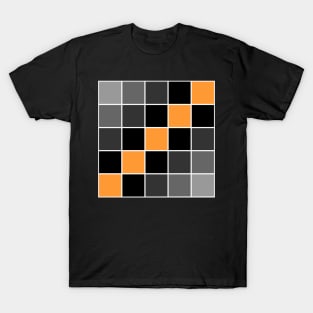 Orange Grid T-Shirt